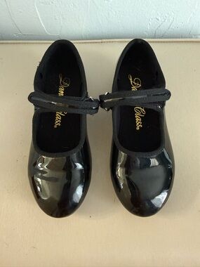 Dance Class Black Patent Mary Jane Tap Shoes